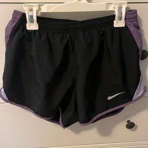 Black and purple Nike shorts